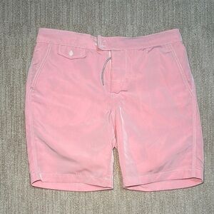BD Baggies Swim Shorts Men's Size 32 Pink Unlined Pockets Board Summer Beach